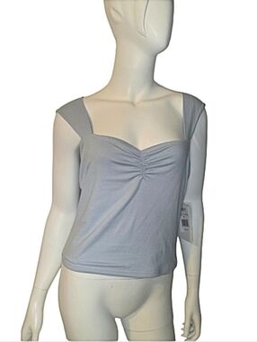 NWT! Harper & Ivy Contour Collection Ruched Sweetheart Neckline Top, Size XL